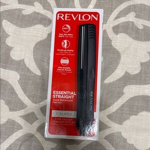Revlon Essential Travel Compact Straight Flat Iron - Black